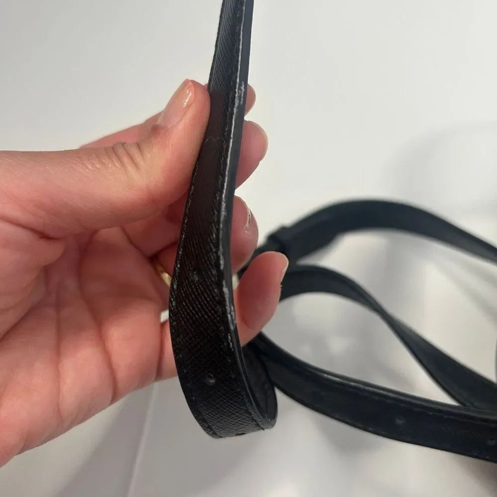 Kate Spade Black Saffiano Leather Flap Backpack